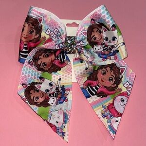 Gabby’s Dollhouse Hairbow - Girls Hairbow - Hair Clip - Large Bow - Gabby Bow